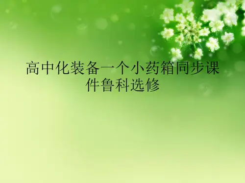 高中化装备一个小药箱同步课件鲁科选修优秀课件