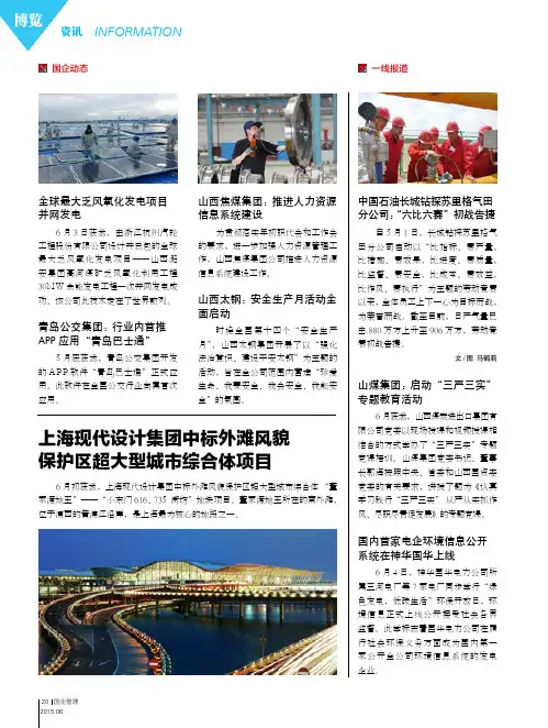 全球最大乏风氧化发电项目并网发电