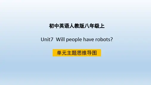 人教版英语八年级上册Unit7_单元主题思维导图