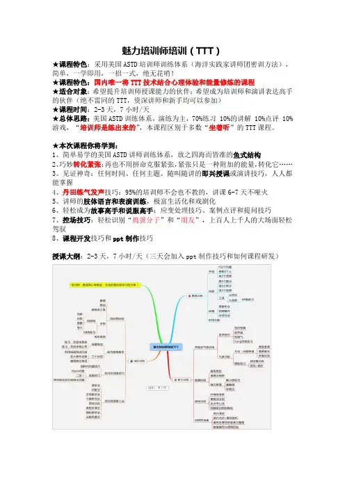 培训师培训-培训培训师-ttt-企业内训师培训大纲-周子淳