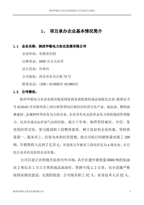 石化可研报告