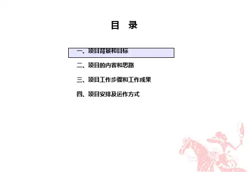 某集团公司股权结构改革设计咨询项目建议书(PPT 37页)