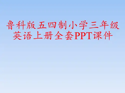鲁科版五四制小学三年级英语上册全套PPT课件