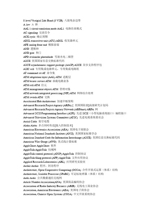 电子信息工程类词典1