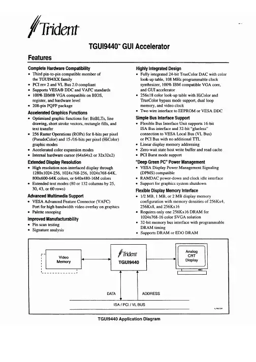 TGUI9440中文资料