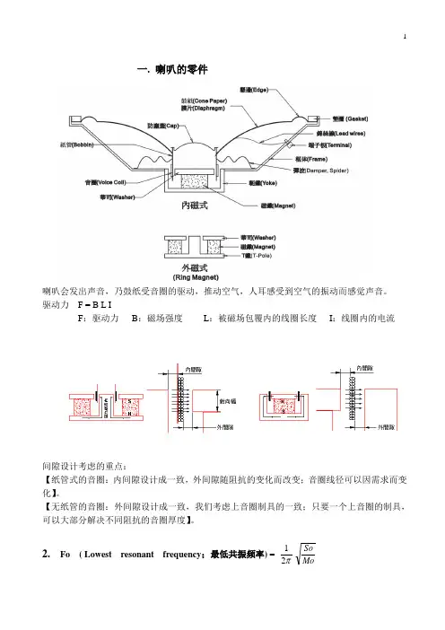 喇叭基础知识