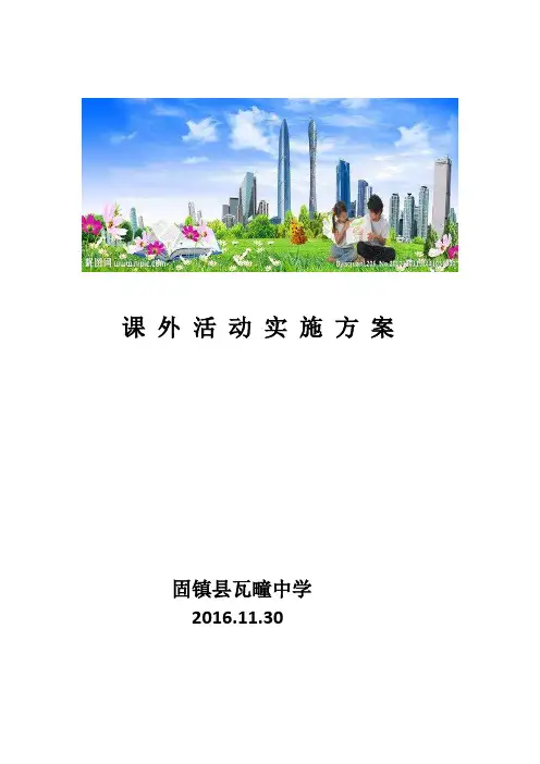 课外体育活动实施方案
