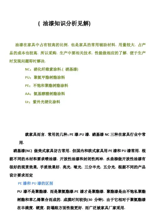 油漆知识