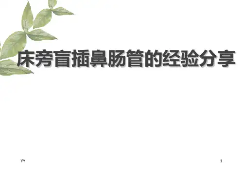 鼻肠管置管PPT课件