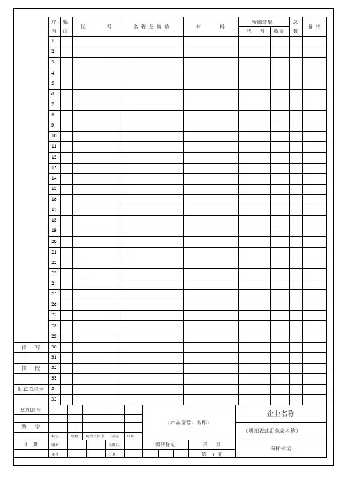 标准件汇总表20050508.doc