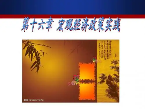 第十六章 宏观经济政策实践