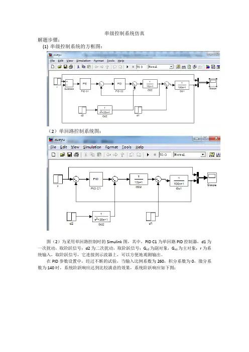 串级控制系统仿真