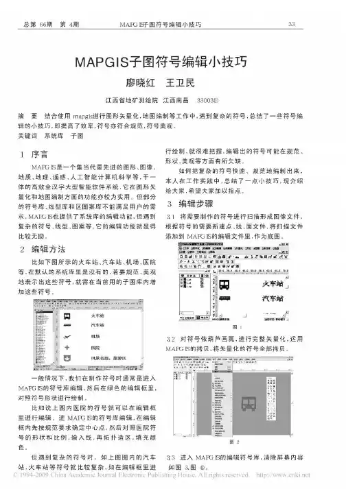 MAPGIS子图符号编辑小技巧
