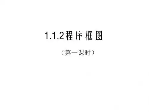 高一数学程序框图1(新编2019)