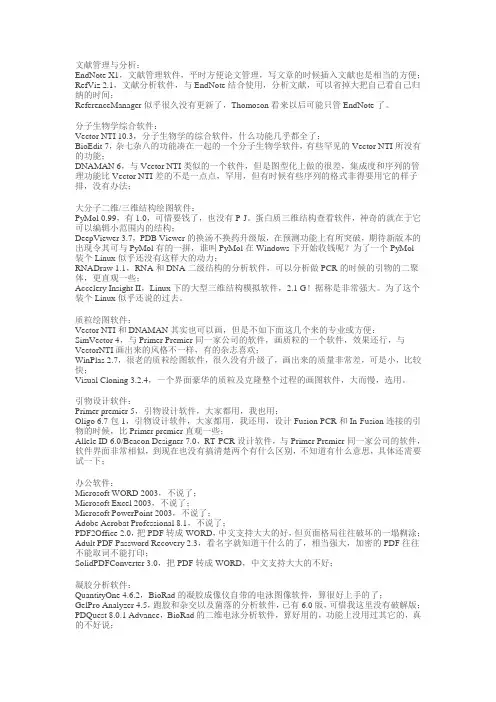 各种软件名称