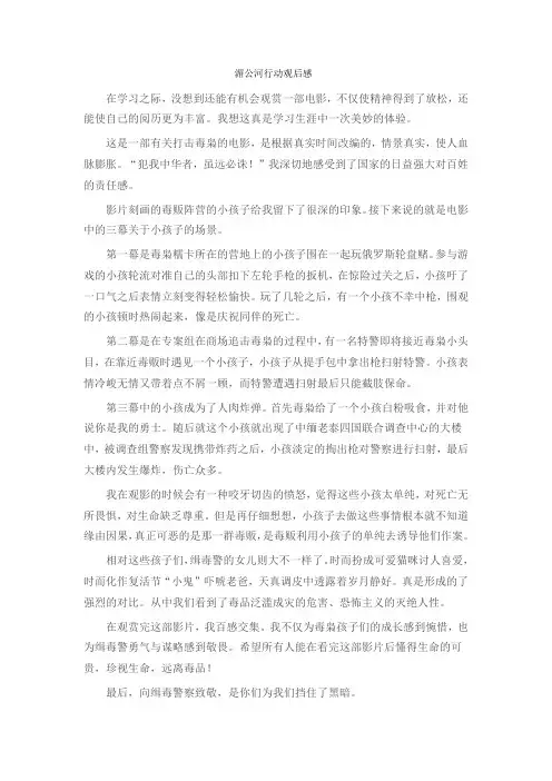 湄公河行动观后感