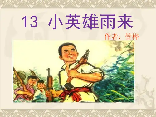 五年级上册语文课件-课文13 小英雄雨来|语文S版 (共17张PPT)