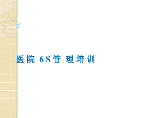 医院6S管理ppt课件