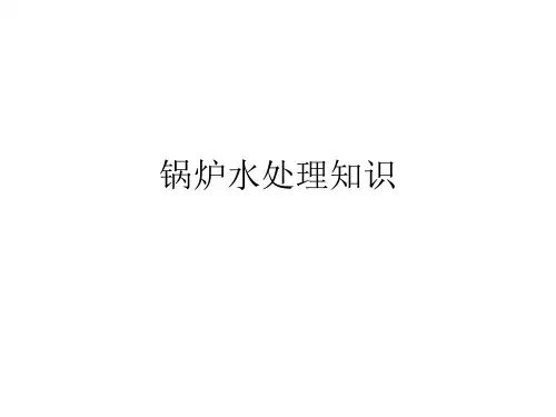 锅炉水处理知识