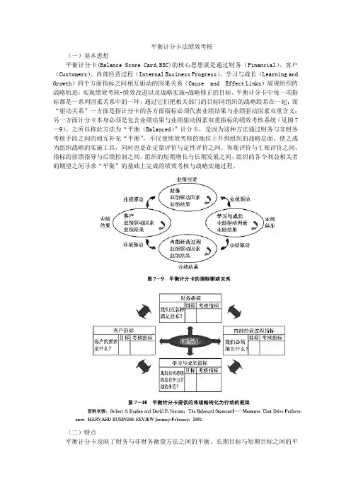 平衡计分卡绩效考核.doc