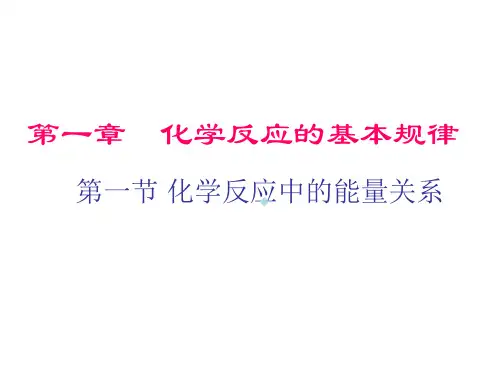 第一章化学反应的基本规律