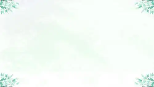八月你好清新水彩文艺风动态ppt模板ppt通用模板