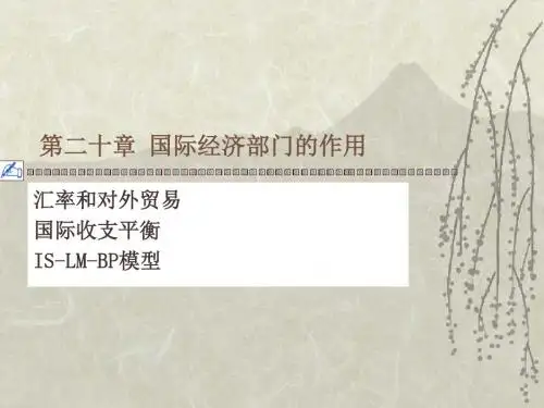 国际经济部门的作用2