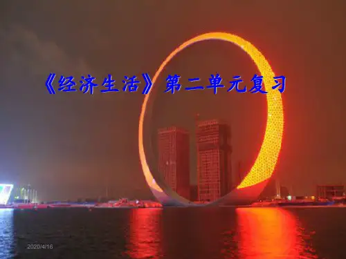 高考冲刺复习经济生活第二单元-精品