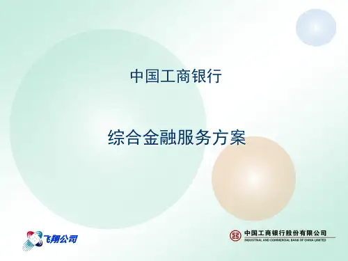 工行某企业综合金融服务方案PPT课件