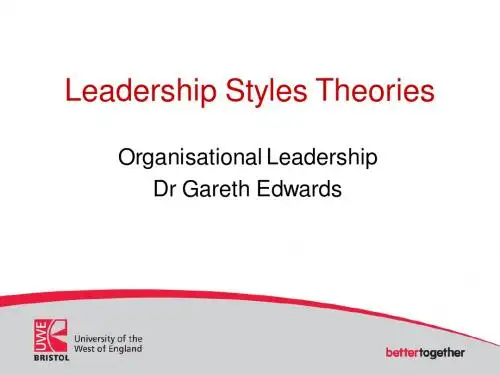国外商学院课件领导力 Style%20Theories[1]