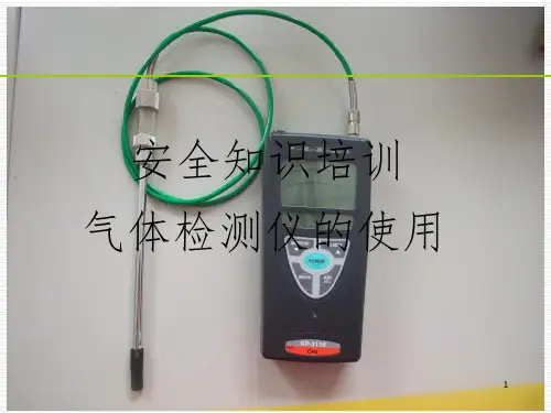 气体检测仪使用培训资料