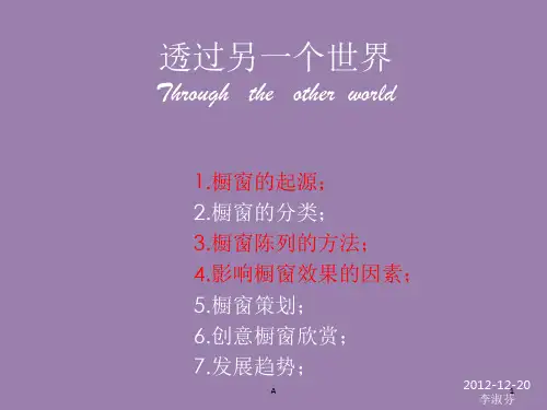 橱窗的起源与发展