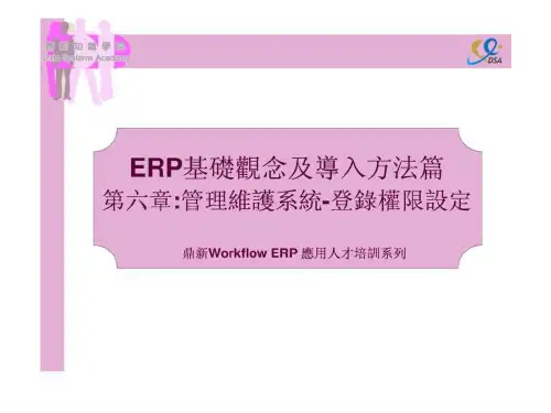 ERP06-权限设定