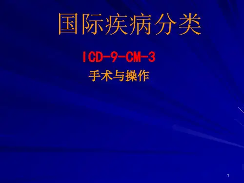 手术操作分类概念及发展史
