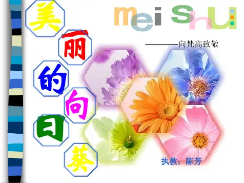 美术课美丽的向日葵-ppt