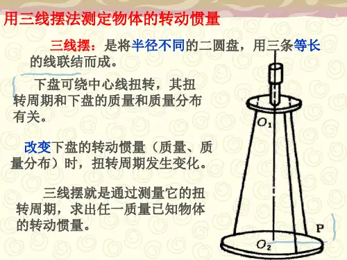 用三线摆法测定物体的转动惯量 -2015.5.