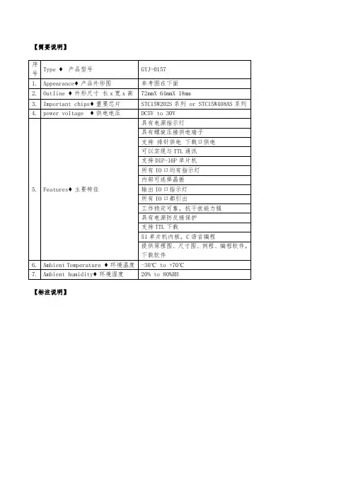 GYJ-0157_ STC15W408AS单片机可编程开发板 STC15W系列单片机DIP-16P直插款