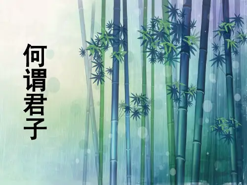 何为君子