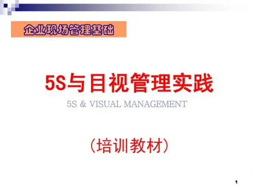 5S与目视管理培训教材