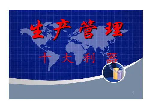现场管理十大利器总结共62页文档