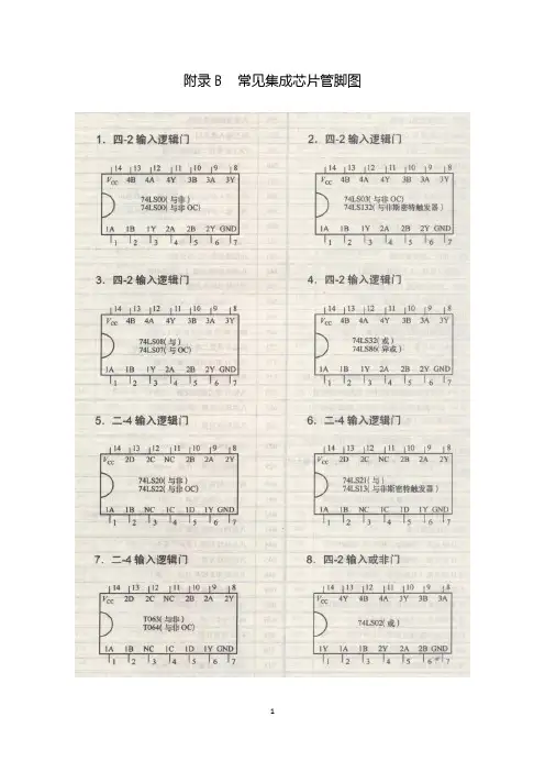 常见集成芯片管脚图