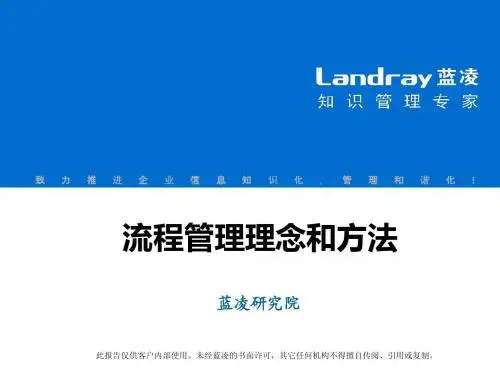 02培训:流程管理理念和方法