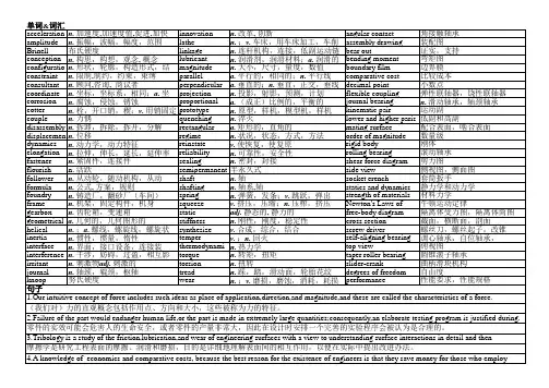 专业英语考试复习资料