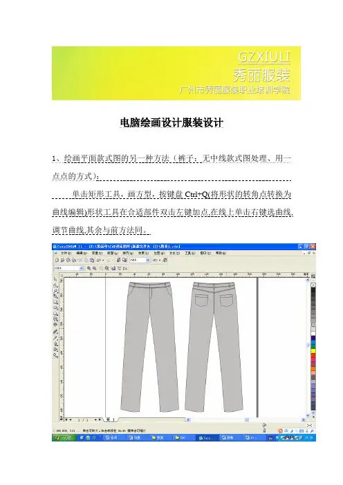 电脑绘画设计服装设计