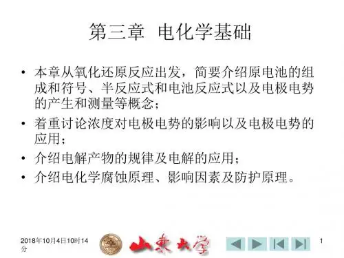 第三章 电化学基础.要点