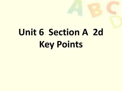 Unit 6 An old man tried to move the mountains_ section a 3a key points
