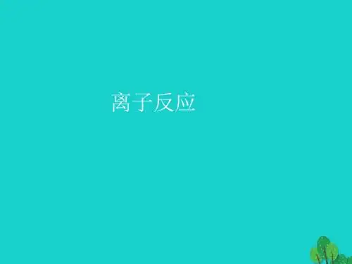 高中化学第二章化学物质及其变化第二节离子反应(第3课时)课件新人教版必修1