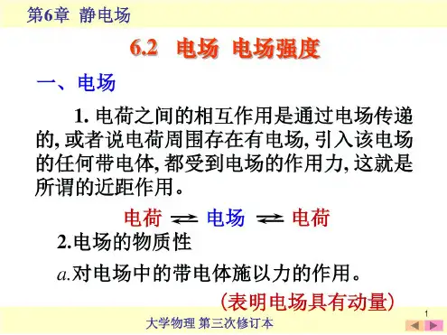 大学物理静电场电场强度