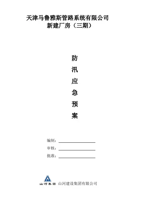 公司防雨防汛应急预案