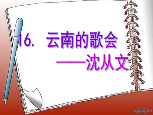 16、云南的歌会精品课件
